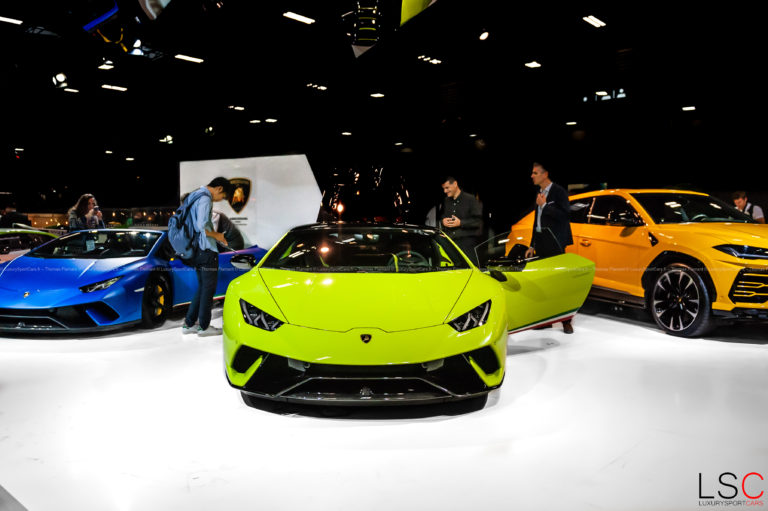 Stand Lamborghini au Mondial de l'Auto 2018