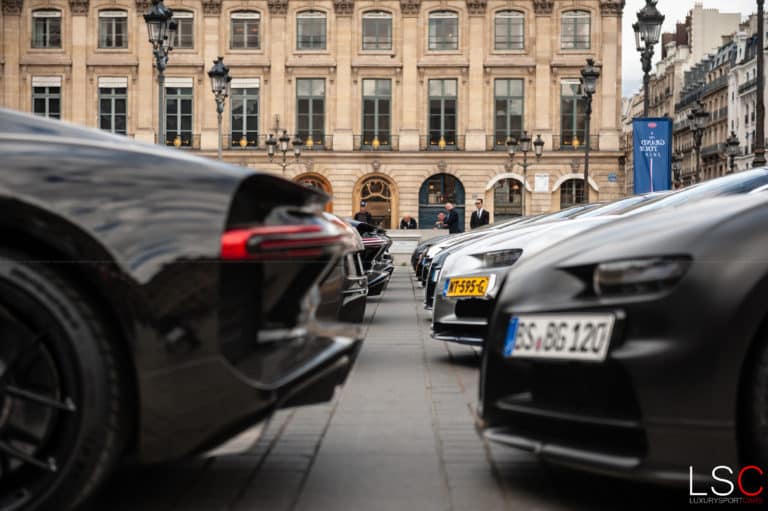 Bugatti Chiron au rallye des 110 ans Bugatti