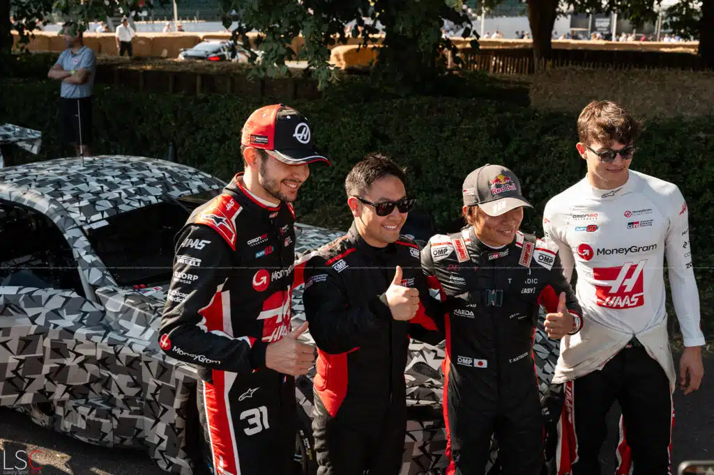 Esteban Ocon and Oliver Bearman Hass Formula1 driver Festival of Speed - Thomas FLAMANT LuxurySportCars.fr