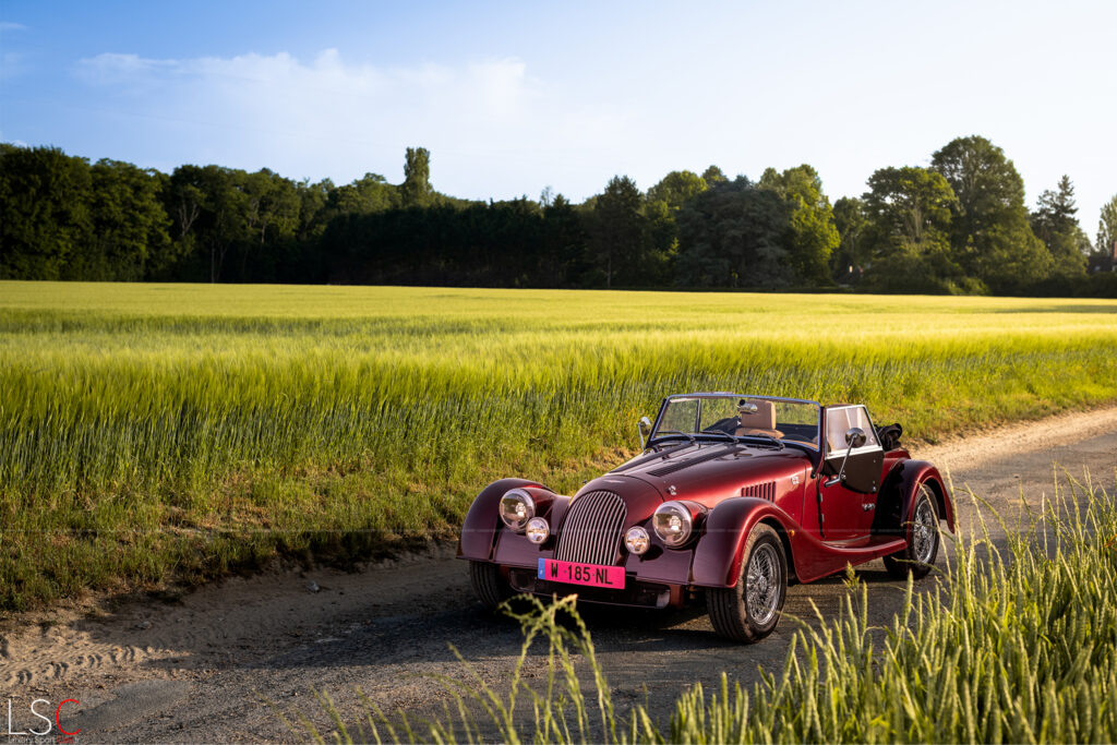 Morgan PlusFour champs essai par luxurySportCars.fr Thomas FLAMANT